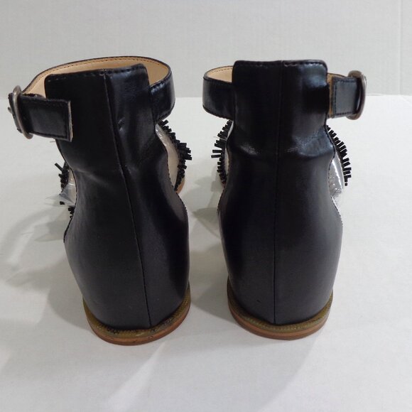 Nine West Women's Vernell Flat Sandals Black‎ Ankle Strap Size 7M - Picture 3 of 7